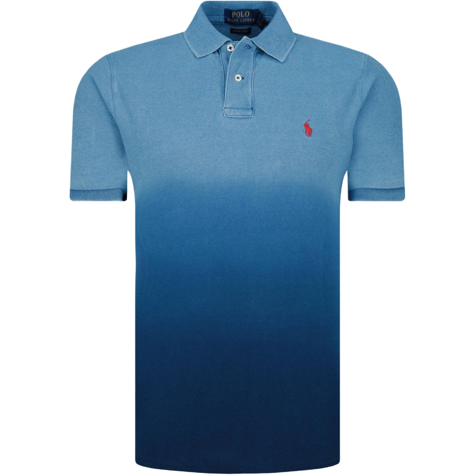 

Polo Ralph Lauren Футболка поло с принтом тай-дай, вышивкой логотипа маленькой пони, градиентной стиркой, коротким рукавом, мужская 710800446-001 S