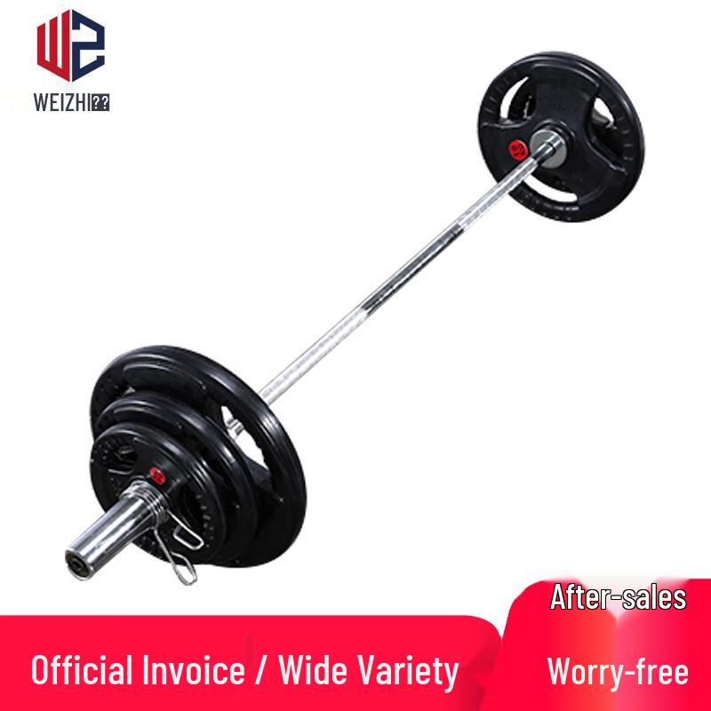 Unstop Detachable Cast Iron Rubber Coated Barbell Set