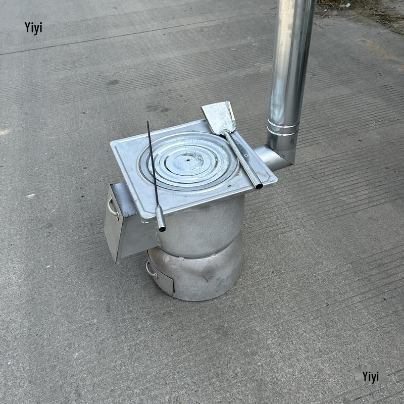 Durable Dual-Use Outdoor Stove for Firewood and Charcoal Cooking