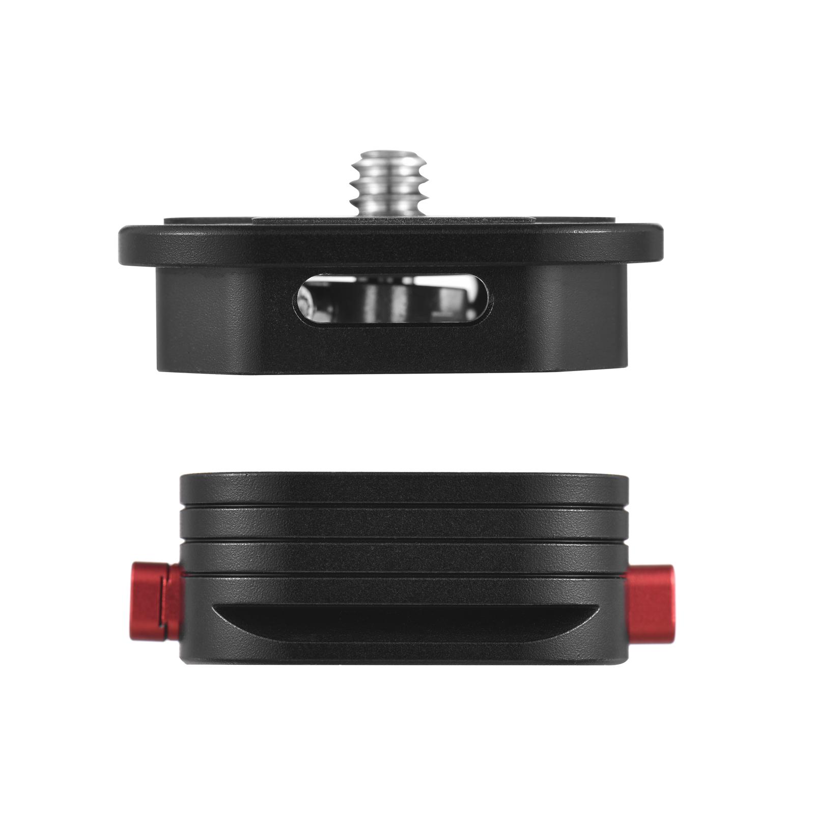 Quick Release Camera Mount Adapter, Tripod QR Plate with Side Lock, 1Celsius4 Inch Screw for Mirrorless Digital Camera, Tripod
