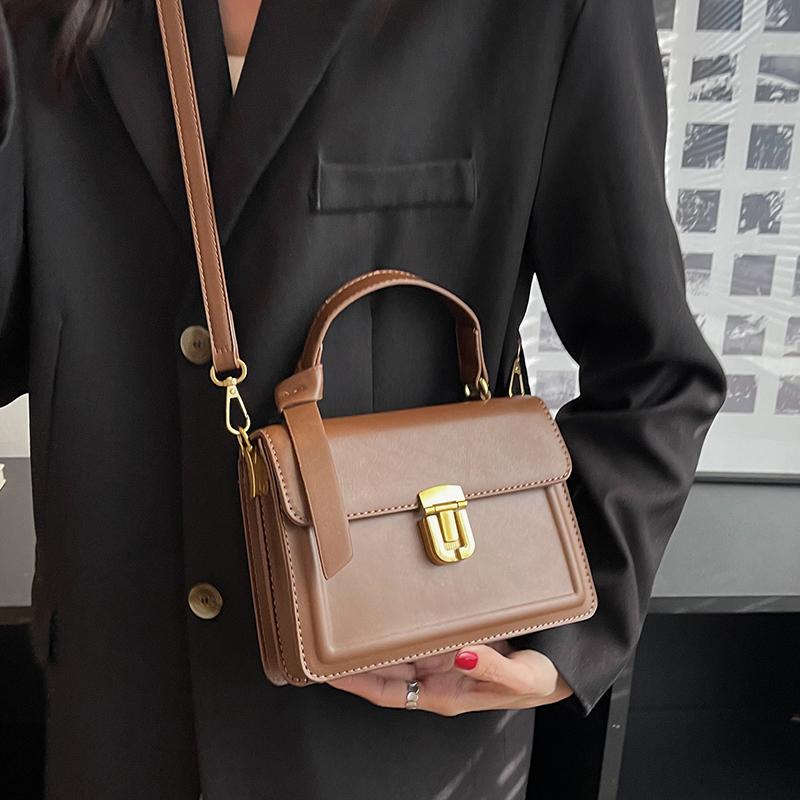 Summer Women's Square Handbags High Quality Pu Shoulder Crossbody Bags Sweet Girls Simple All-match Messenger Bag