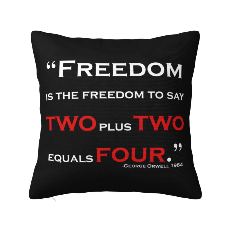Big Brother George Orwell Cushion Covers Xcm Velvet Throw Pillow Case for Sofa Car Square Pillowcase Home Decorative