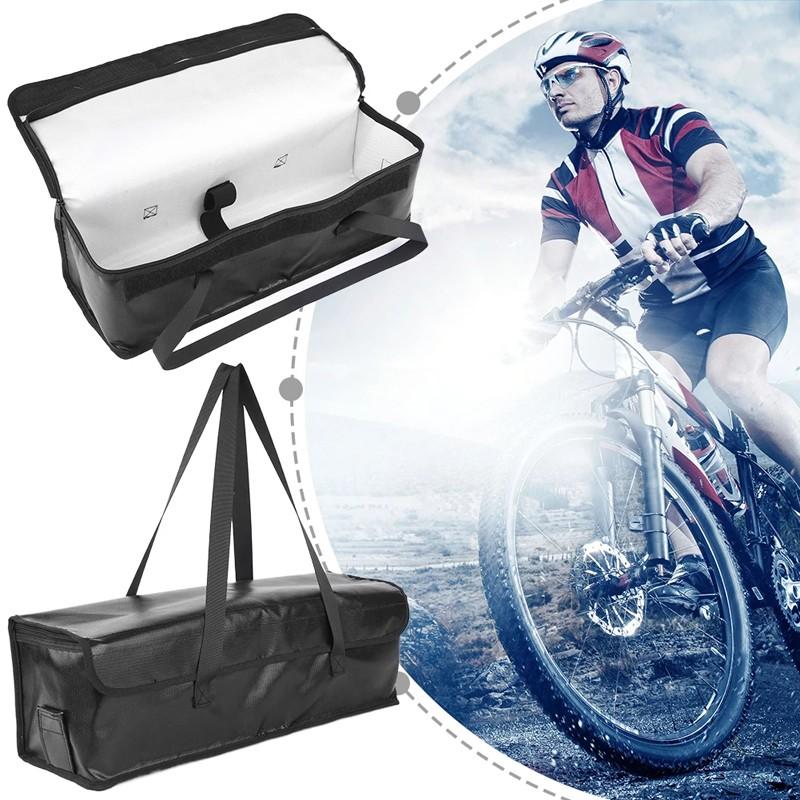 Borsa Porta Batteria al Litio di Grande Capacità Borsa Sicura per Batteria E-Bike Custodia Protettiva Antiesplosione Ignifuga Stoccaggio Trasporto