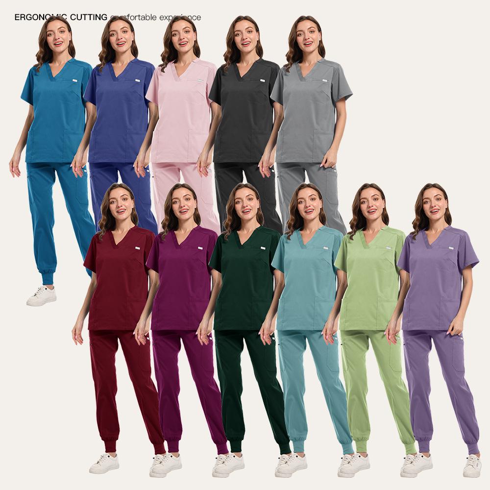 Unisex Sweat-Absorbent Breathable Dental & Beauty Salon Medical Scrub Suit