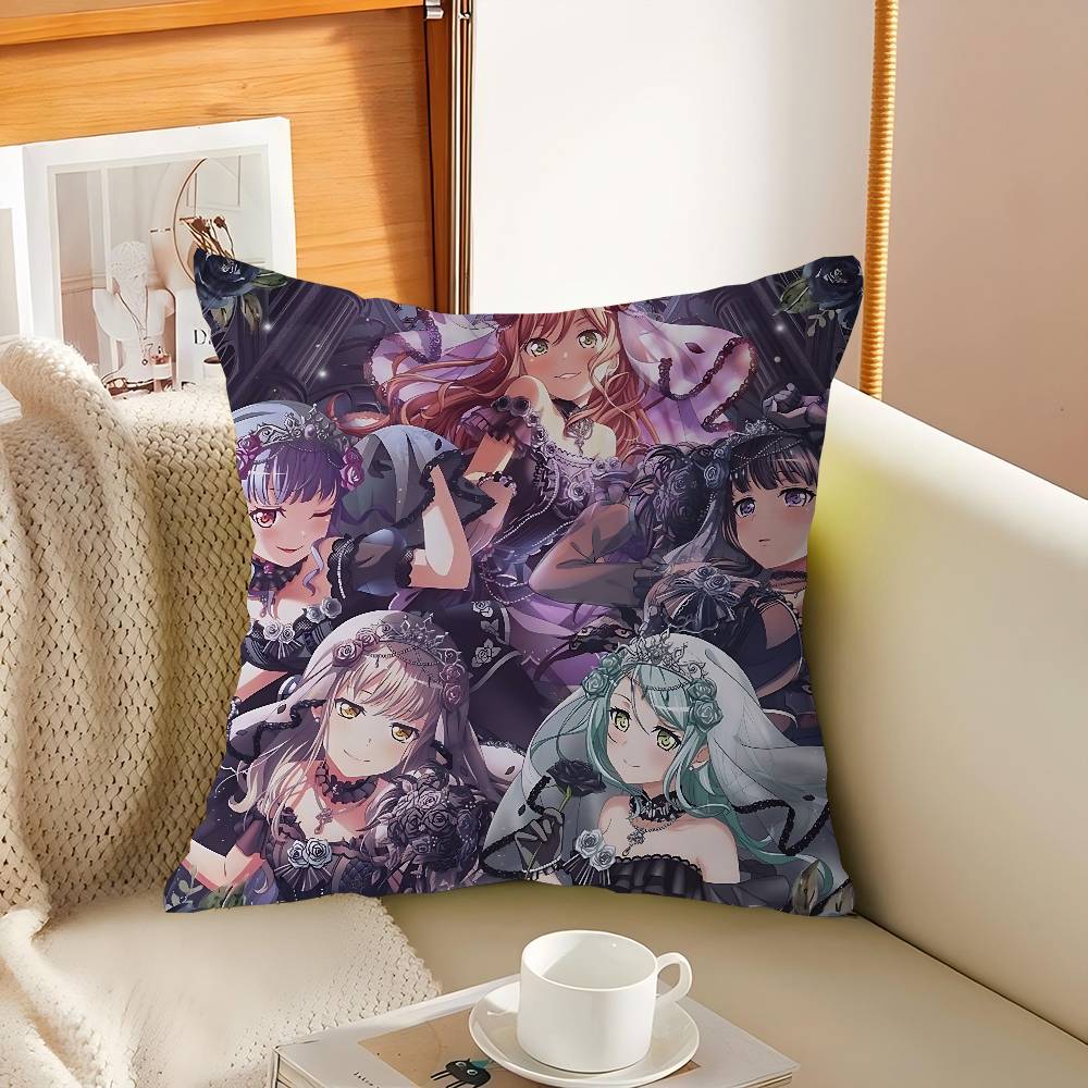 R-Roselia Anime Kissenbezug Auto Wurfkissenbezug Für Sofa Auto Weihnachtsgeschenk 40x40cm 45x45cm
