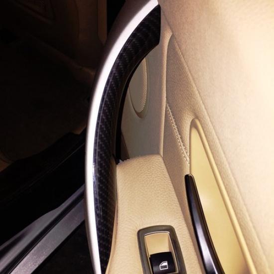 Right Black Inner Door Handle Panel Pull Cover Trim For BMW 3 4 Series F30 F35