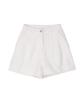 HARDCORE HAPPINESS One-Pleat Cuff Classic Shorts_White