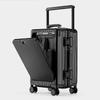 Drop-Resistant 24" Front-Opening Suitcase Set with Lock (20" Carry-On Included)