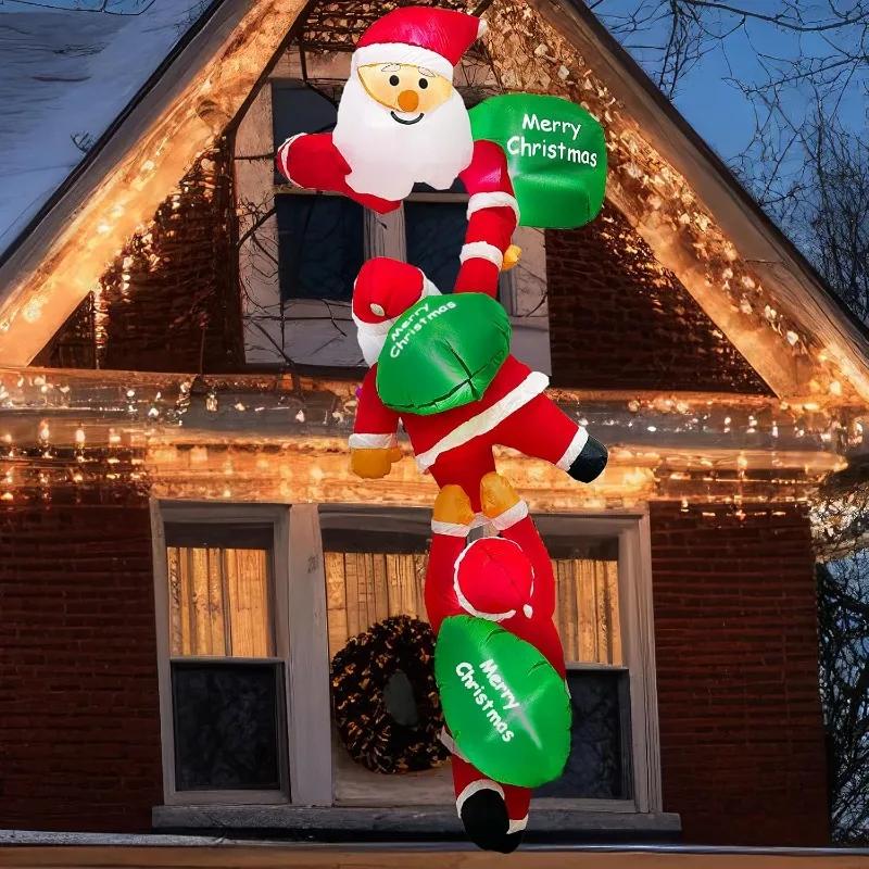 Christmas Inflatable Decorations Outdoor Garden Courtyard Decoration Large Snowman Santa Claus Christmas Tree Inflatable Toys