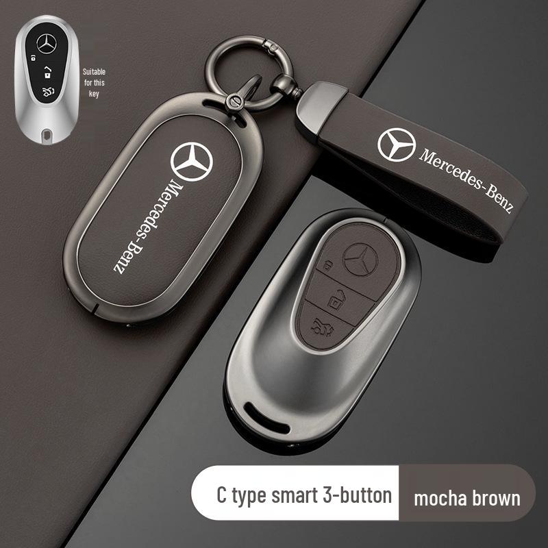 Originalt Mercedes-Benz nyckelfodral för E300L, C260L, A200L, GLA200, GLC/B - Unisex Bilfärgsskal