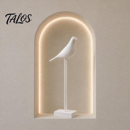 Modern Interior Design Accents Black & White Bird Figurine, Minimalist Art Sculpture for TV Desk Accessories Cabinet Bookshelf Office Desk,