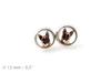 German Shepherd Dog, Alsatian Wolf Dog - earrings your photo handmade, own photo, jewelry from the Art.-Dog brand