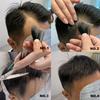 Seamless 100% Human Hair Hairpiece Invisible Hairline Sideburn Patch Forehead Patch  Men