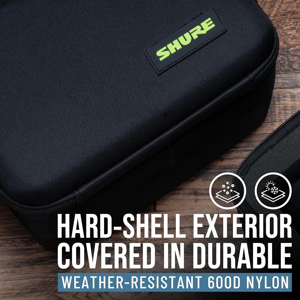 Shure by Gator MV7 Series Carrying Case Nylon Hard Shell Storage for One Microphone