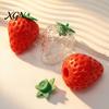 Office Desk Toy Strawberry Grape Stress Relief Toy, Realistic Fruit Squeeze Sensory Shaped Fidget Anxiety Relieving for Kids Adults