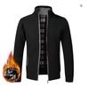 Autumn Winter Warm Cardigan Men Fleece Sweaters Full Zip Jackets Slim Fit Luxury Brand Knitted Sweater Coat American Jersey