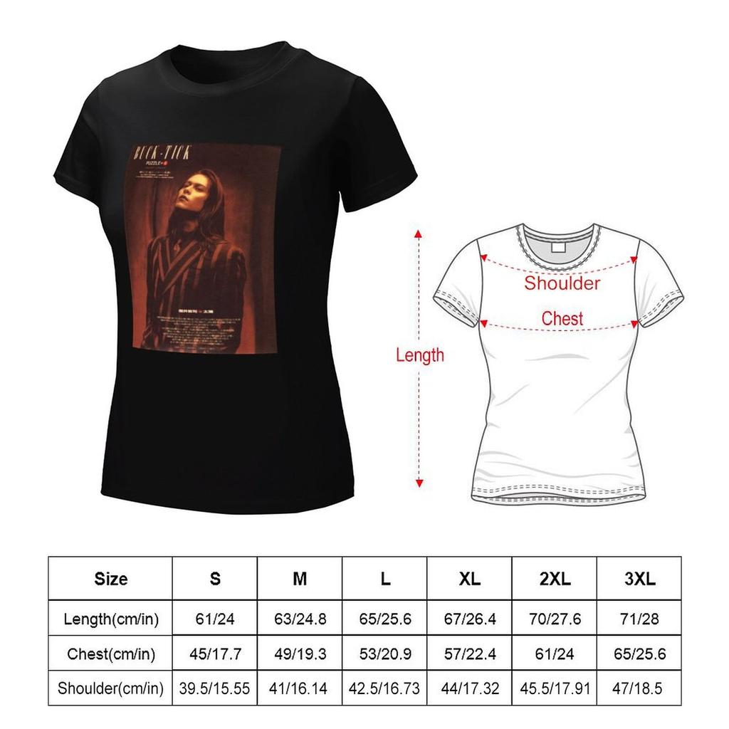 Buck Tick Atsushi Sakurai 90S T-Shirt Female Plus Size Tops
