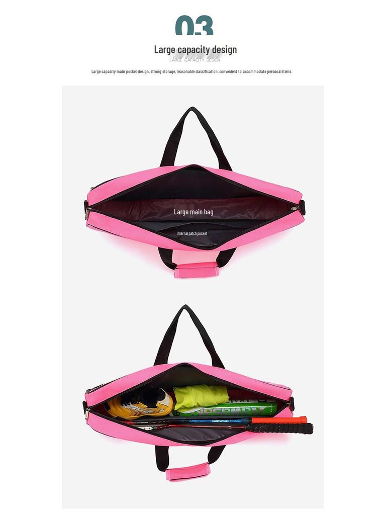 2020 Korean Style Badminton Backpack, Double/Single Shoulder, Holds 3 Rackets, Unisex, Student Edition.