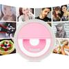 Carga USB Luz de Anillo LED para Selfies Lente para Teléfono Móvil Lámpara de Anillo LED para Selfies para Teléfono iPhone Samsung Xiaomi Huawei Luz para Selfies