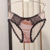 Panties Female Girl's Forged Lace High Elasticity Plus Briefs Size Sexy Silky Smooth Pure Lingerie Desire Seamless Underwear Panties Briefs Lingerie