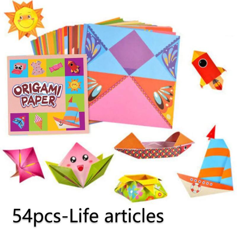 54 Pages of Montessori Toys Cartoon Animal Origami Handicrafts Children's Craft Toys Children's Educational Toy Gifts