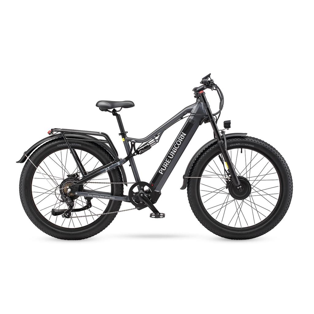 PURE UNICORN U7 All-Terrain E-Bike 27.5 × 3.0 INCH Fat Tires 1000W Dual Motor 48V19.2Ah Battery Electric Bike Outdoor Riding Electrci Bicycle