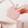 Portable Semi-Circular Small Travel Jewelry Case for Women Compact Top Handle Ring Necklace Earring Organizer Box