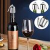 2 Pcs Wine Stopper Stainless Steel Wine Bottle Stopper with Silicone Seal  Reusable Beverage Preserver Freshness Keeper
