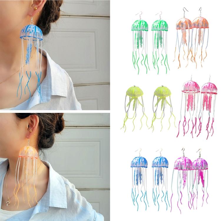 DIY Air Jellyfish Silicone Earrings DIY Handmade Exaggerated Dangle Earrings