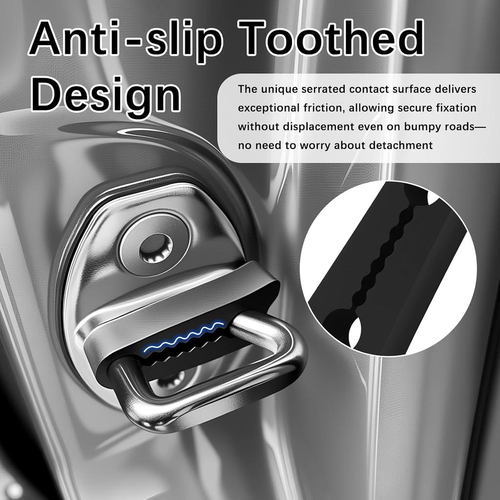 4PCS 2026 New Car Door Lock Cover Pad,Silicone Car Door Latch Covers Shock Absorber Pad with Non-Slip Teeth Design,Universal Cars Doors Lock
