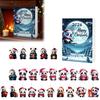 Christmas Gift for Panda Lovers 2D Acrylic Cute Ornaments Advent Calendar, 24 Days Holiday Decorations Countdown Collectible Hanging Pendants
