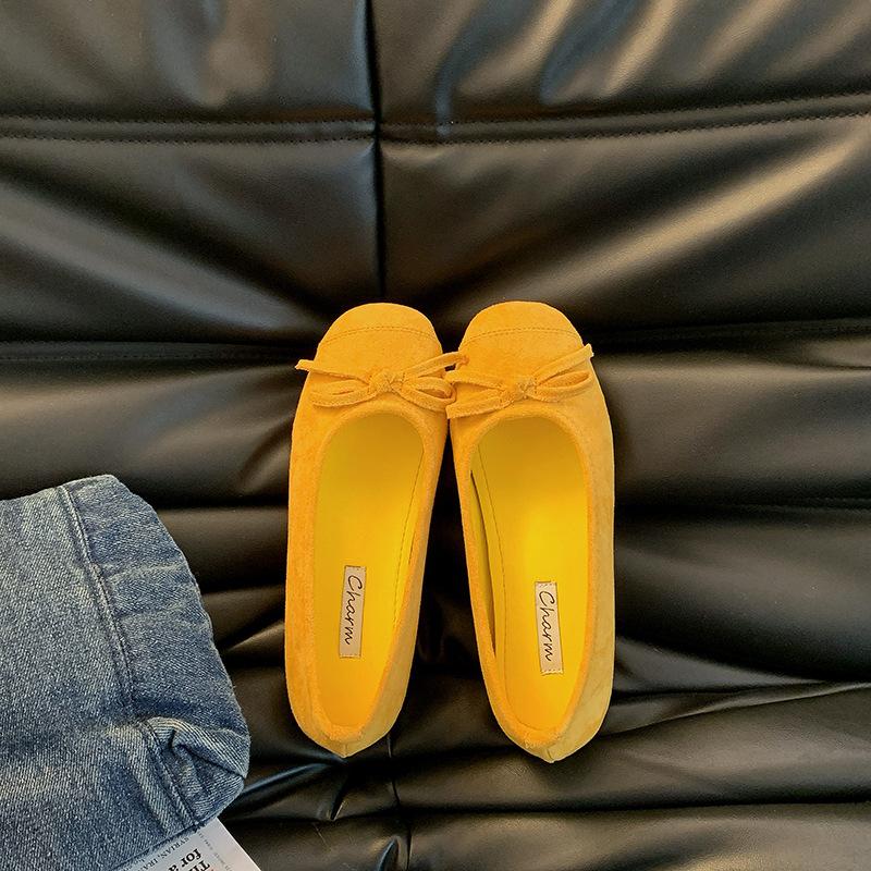 Gentle ballet ladyshoes flat shoes French retro soft sole silver new Chinese red single shoes spring small fragrant wind women's shoes