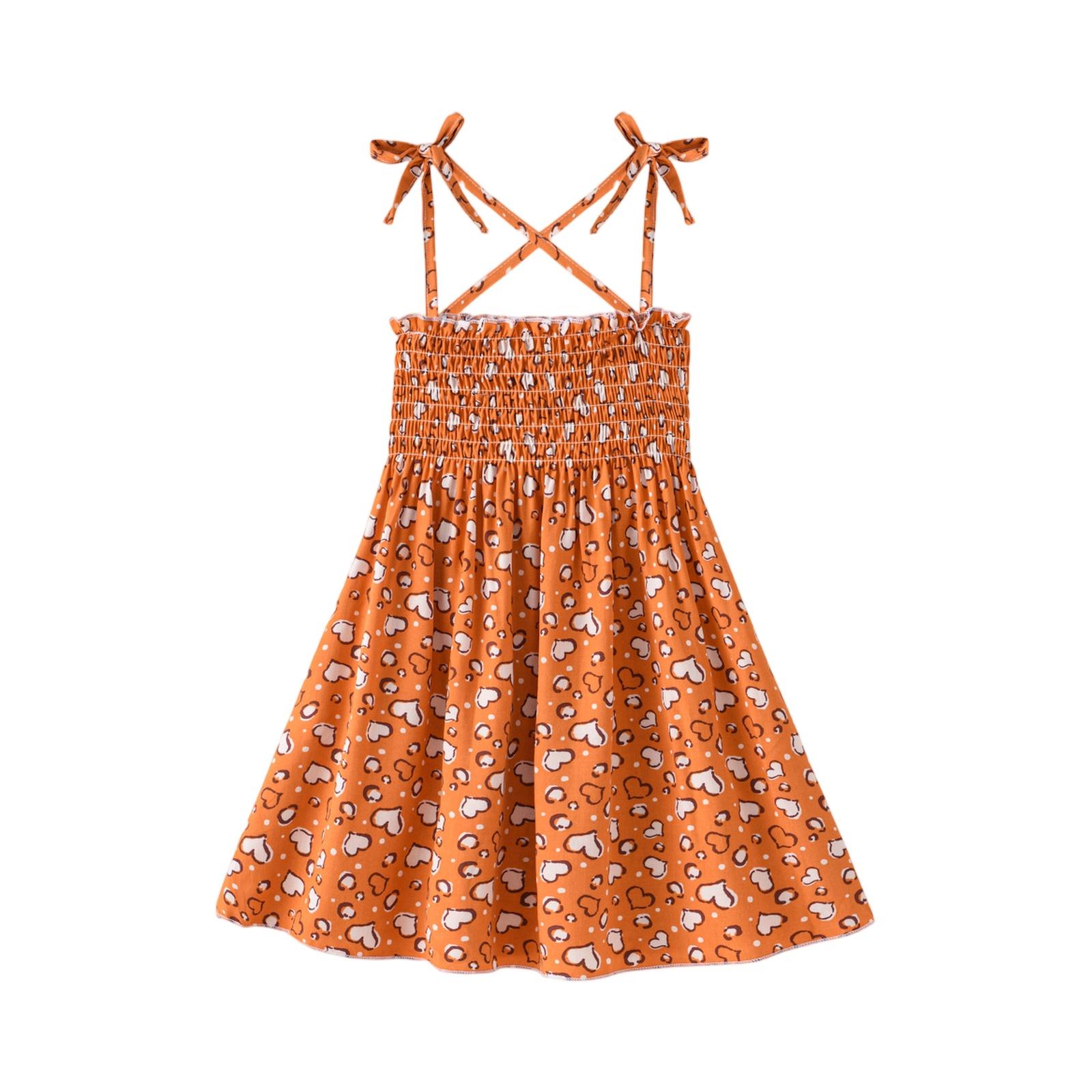 

Kids Floral Sleeveless Dress - Cute Fashion Frocks 100 шафрановий