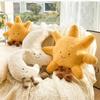 Hert INS Maan En Zon Pluche Pop Gevuld Cartoon Knuffelbaar Kawaii Lucht Kussen Met Benen Zittend Decor Kussen Voor Slaapkamer Bank Stoel