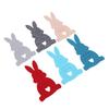 6Pcs Easter Bunny Money Holders Felt Bulk Cute Basket Stuffers   Decorations Mixed Color