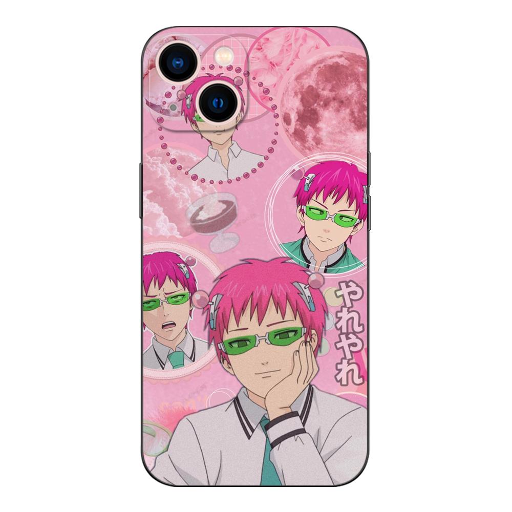 Black Tpu Case For OPPO A16 A16S A55 A94 F17 F19 Pro Reno 4 5 Lite 6 4G 5G saiki kusuo wallpaper
