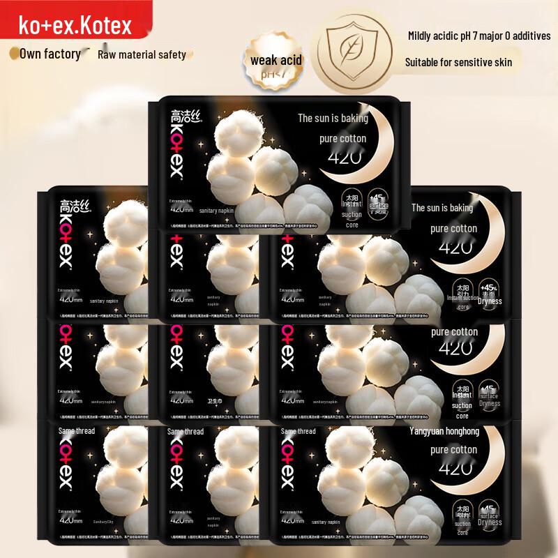 Kotex Хлопковые Ультратонкие Ночные Прокладки