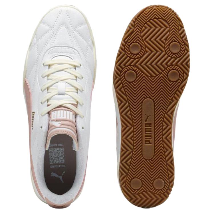 Puma Tifosi Synthetic Leather Classic Retro Low-Top Sneakers Unisex Sneakers White Pink 397454-08