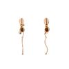French Simple Atmospheric Stud Earrings Metal Style Temperament Niche Earrings Light Luxury High Sense Exquisite Design Earrings