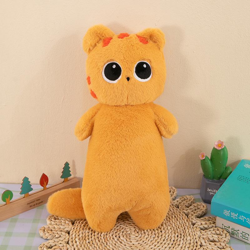 Cross-Border Big Eye Cat Long Pillow Plush Toy