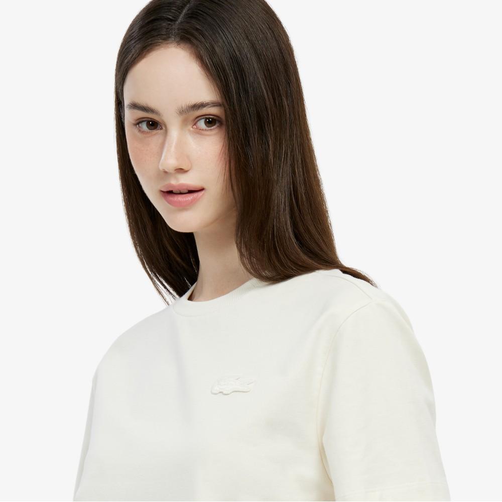 Lacoste Women's Big Croc Short Sleeve T-Shirt TF702E-56GS7G