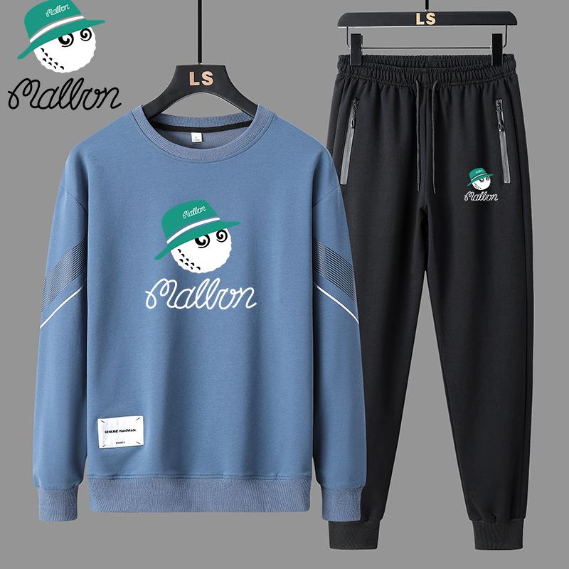 

Весна и осень, мужская новая европейская и американская повседневная спортивная одежда, модная толстовка с круглым вырезом для пар, комплект из двух предметов