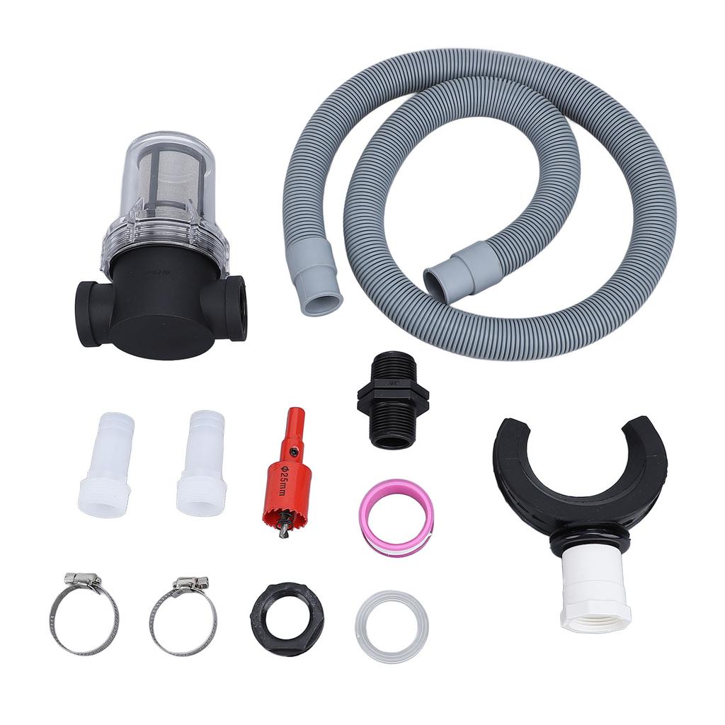 Rain Barrel Connector Kit Roof Rainwater Collector Rain Barrel Diverter With Filter Water Collection Hose Connection