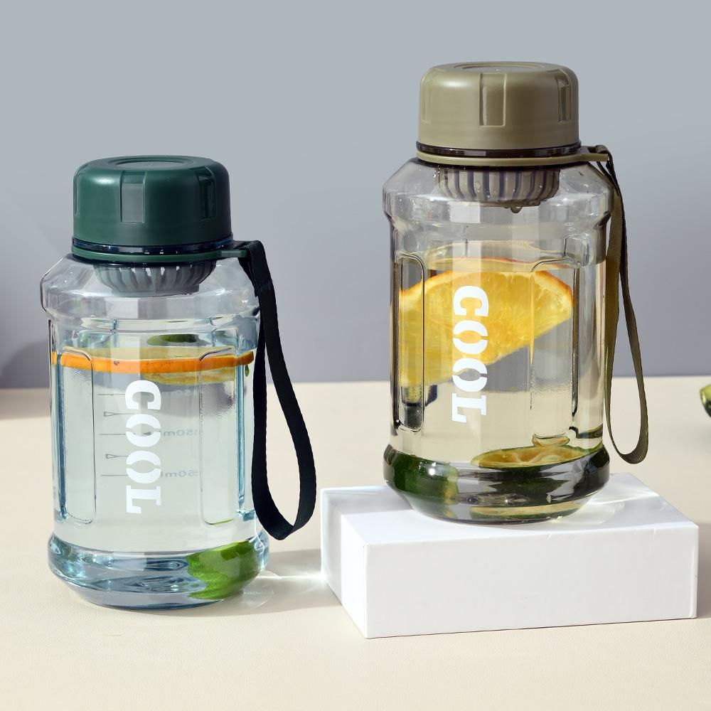 Simple Plastic Water Cup Portable Outdoor Sports Bottle for Water with Filter Sturdy Water Bottle Large Capacity Kettle