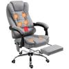 Office Chair with Massage Function, Ergonomic Desk Chair with Reclining & Heating Function, Remote Control, Grey