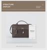 LP27 Women's Genuine Leather Lunch Box Crossbody Bag - 2025 New Vegetable-Tanned Gigi Handbag