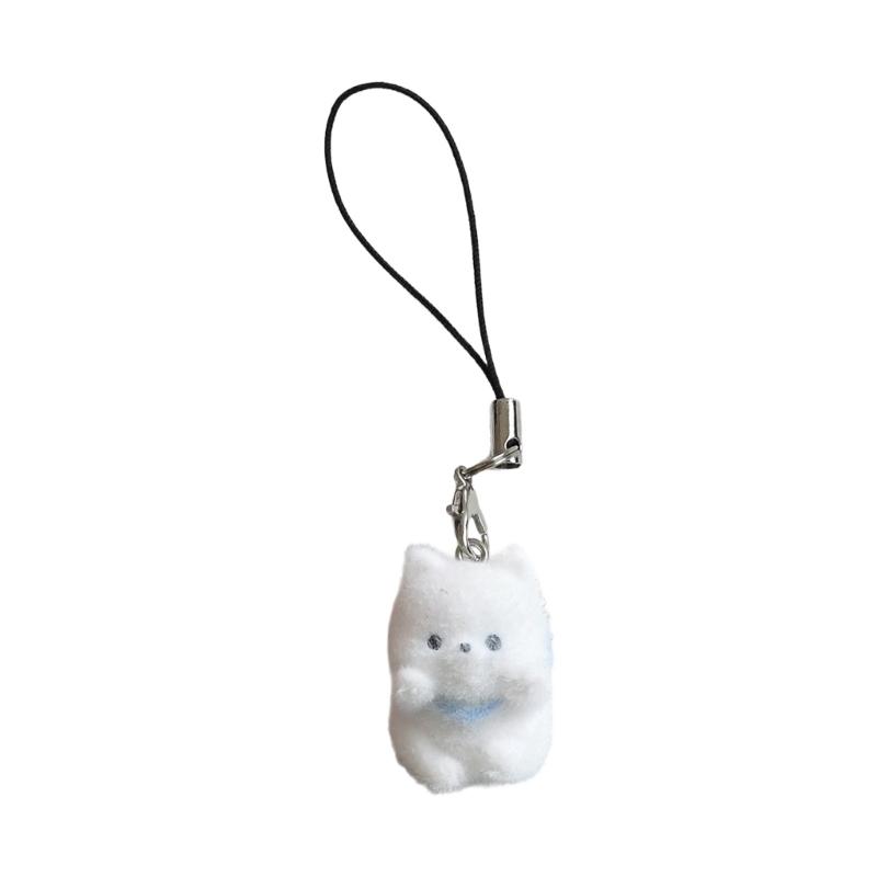 Resin 3D Dog Design Phone Charm Keychain Decoration Accessory With Realistic Texture For Pets Lovers