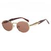 Retro Round Metal Sunglasses Women Glasses New Fashion Leopard Sun Glasses Trendy Brand Designer Eyewear Female Male UV400