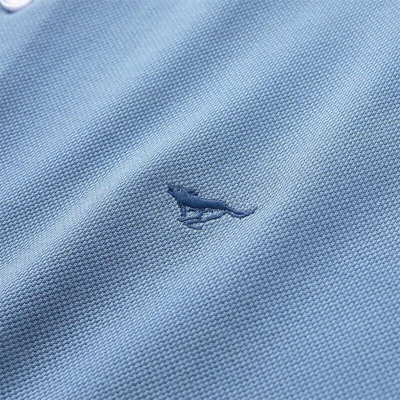 Septwolves Men's Pure Cotton Business Casual Polo T-shirt