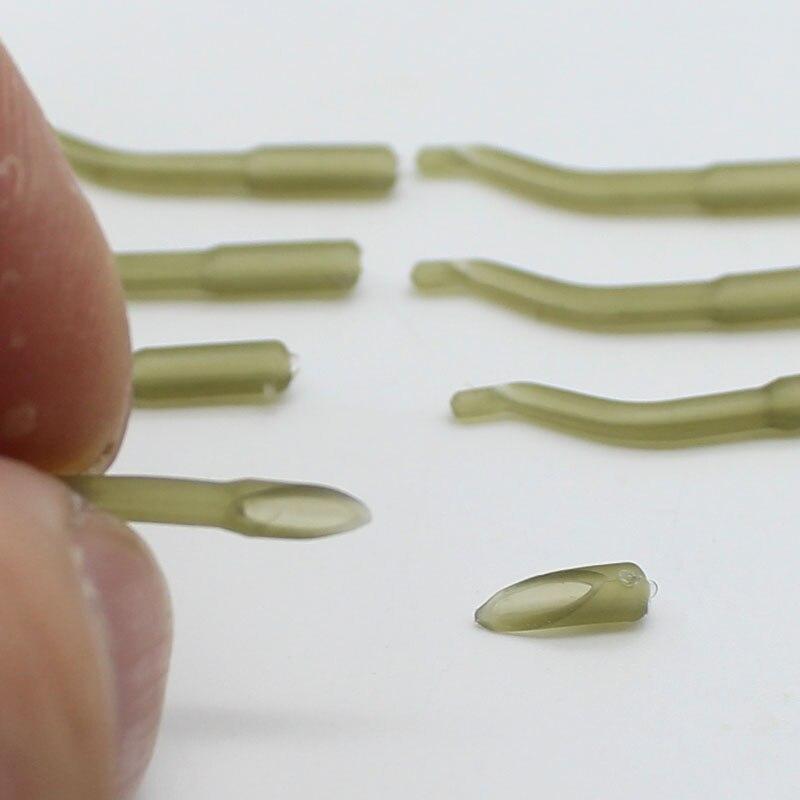 20PCS Accessori per la pesca alla carpa Gancio tubo in gomma per carpa Chod Hair Rigs Linea maniche antigroviglio per attrezzatura per la pesca alla carpa